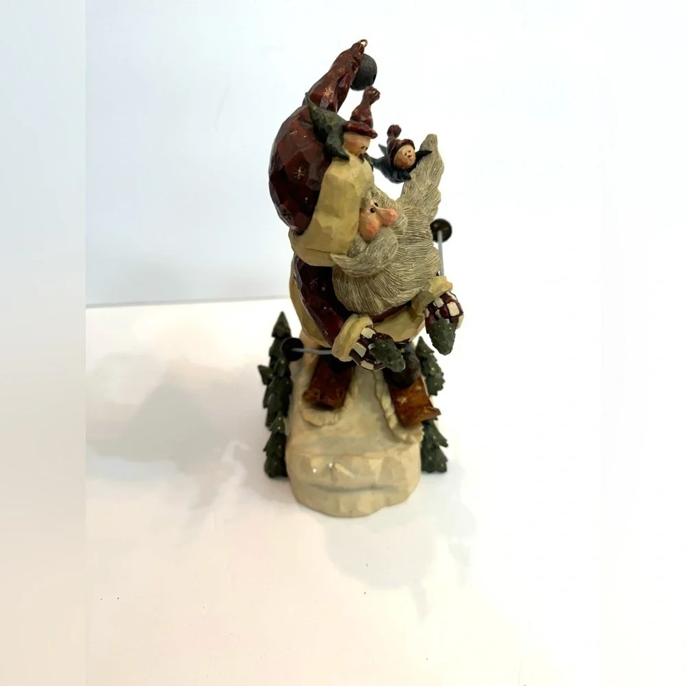Vintage Boyds Carver’s Choice Santa…In the Nick of Time Resin Christmas